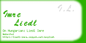 imre liedl business card